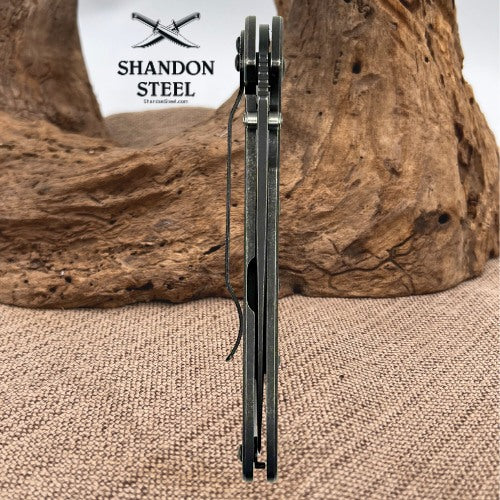 KERSHAW LEEK 1660BLKW Blackwash Plain Blade Speedsafe Knife Ken Onion USA (65)