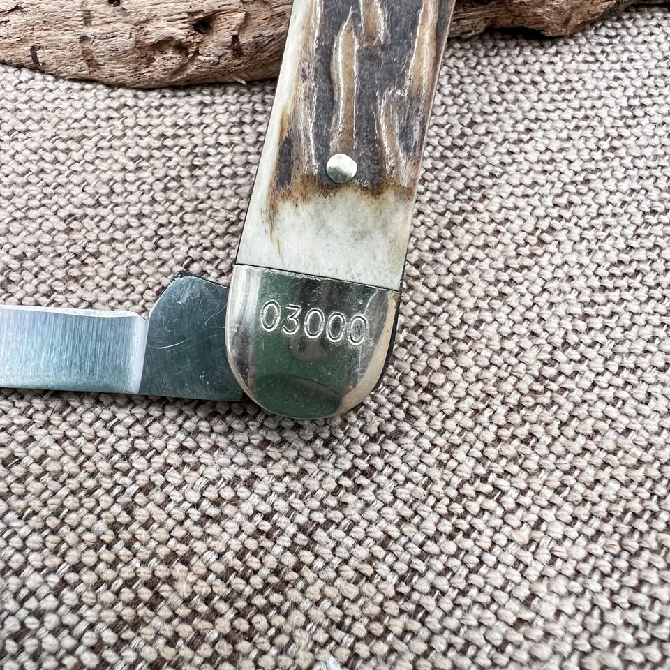 Kissing Crane Whittler Solingen Germany, Stag, Pocket KnifeNKCA 1980, #3000 (50)