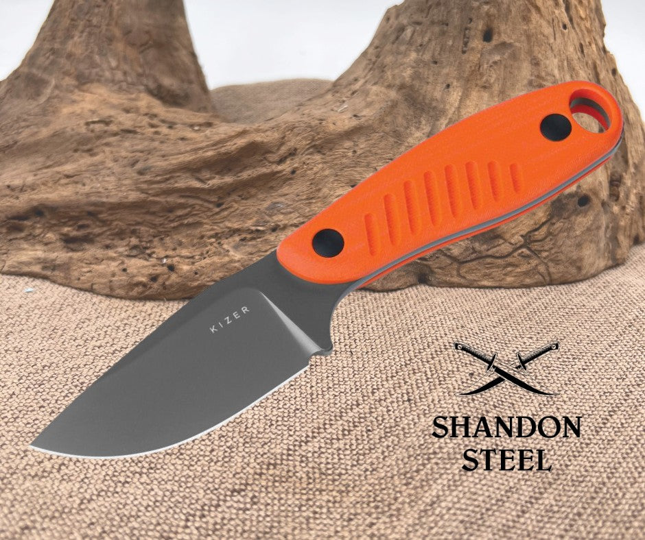 Kizer Cutlery Hare Fixed Blade Orange KI1077A1