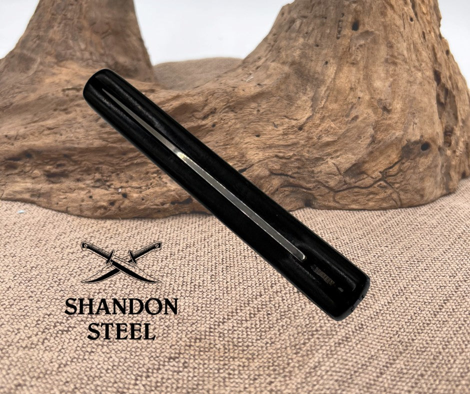 Kissing Crane Coal Miner Robert Klaus KC43CM Single Blade Black Pkt Knife (019)