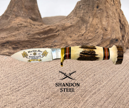 MARBLE'S Marble Plus KNIFE CLUB 2007 Sport Stag 1 of 115 w Box Fixed Blade USA