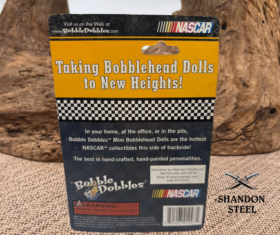 Vintage Mark Martin #6 - Nascar Series 3 Bobble Dobbles Mini Bobblehead NIB