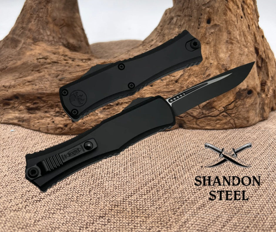 Microtech Knives Hera II X-51 Alien Purple D/E Signature Series 1702-1PUX51S