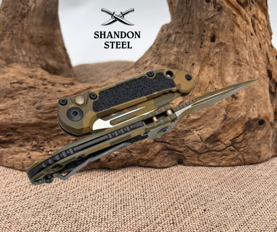 Microtech Knives LUDT Gen III Badlands Camo Drop Point 1135-1BNCS-Z4