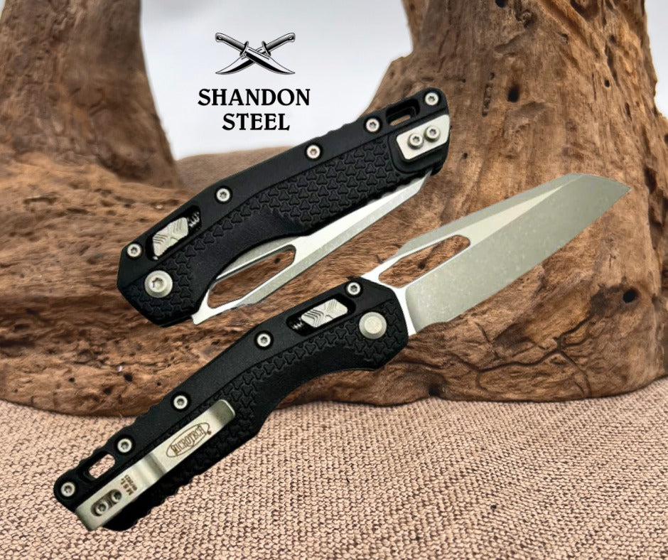 Microtech Knives MSI RAM LOK Black Polymer & M390MK Apocalyptic Standard 210T-10APPMBK