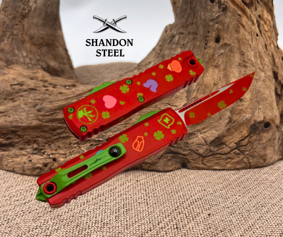Microtech UTX-85 Gen IV St. Patricks Day S/E Signature Series 12314-1SPDS