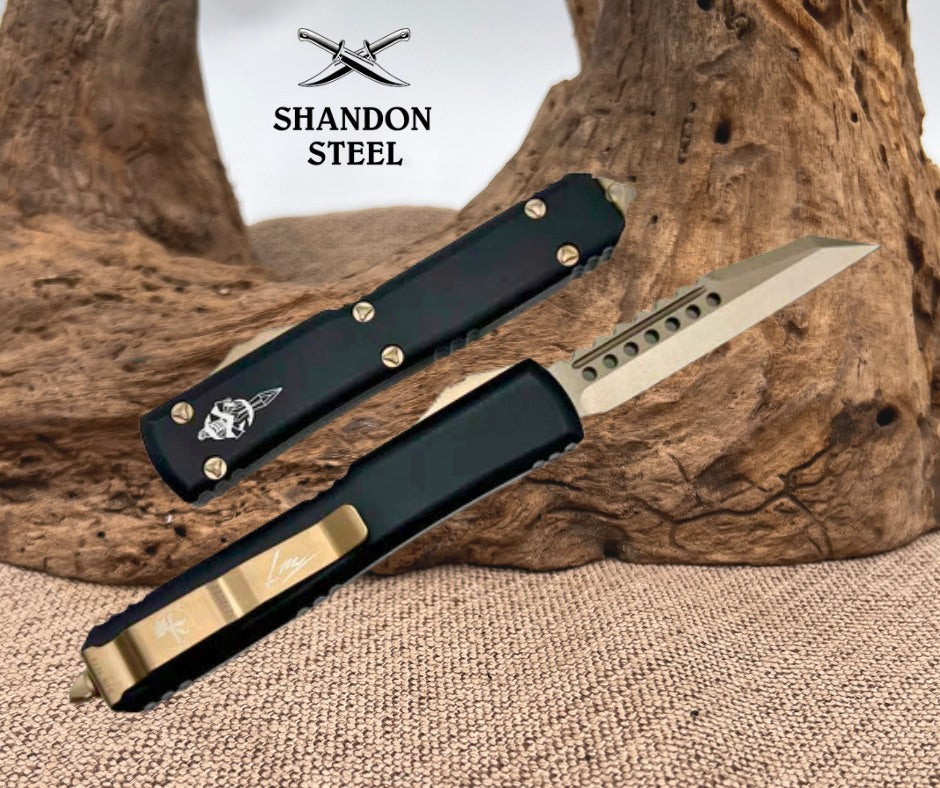 Microtech Ultratech Warhound Bronze Standard & Black 119W-13S