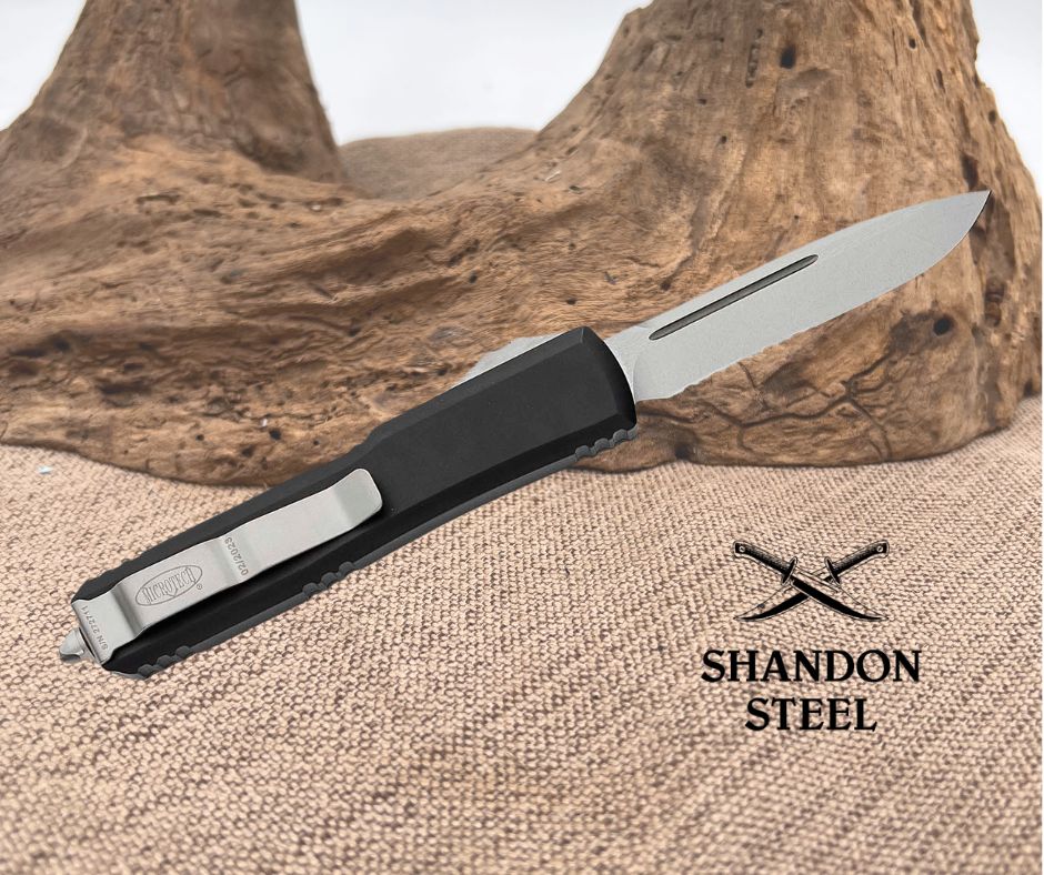 Microtech ULTRATECH S/E STONEWASH PARTIAL SERRATED 121-11