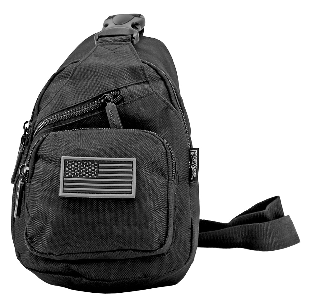 Military Side Sling Bag - Black RT528-BK-3