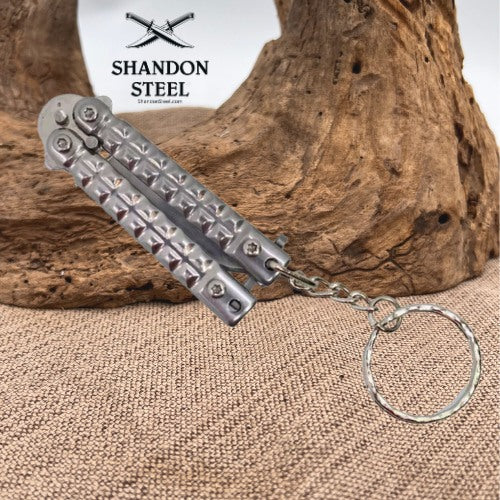3.75" Mini Butterfly Knife with Keychain 105XSNSL