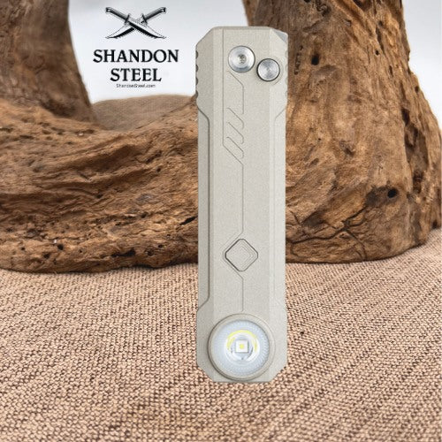 OKNIFE LK Folding Pocket Knife with Rechargeable Flashlight