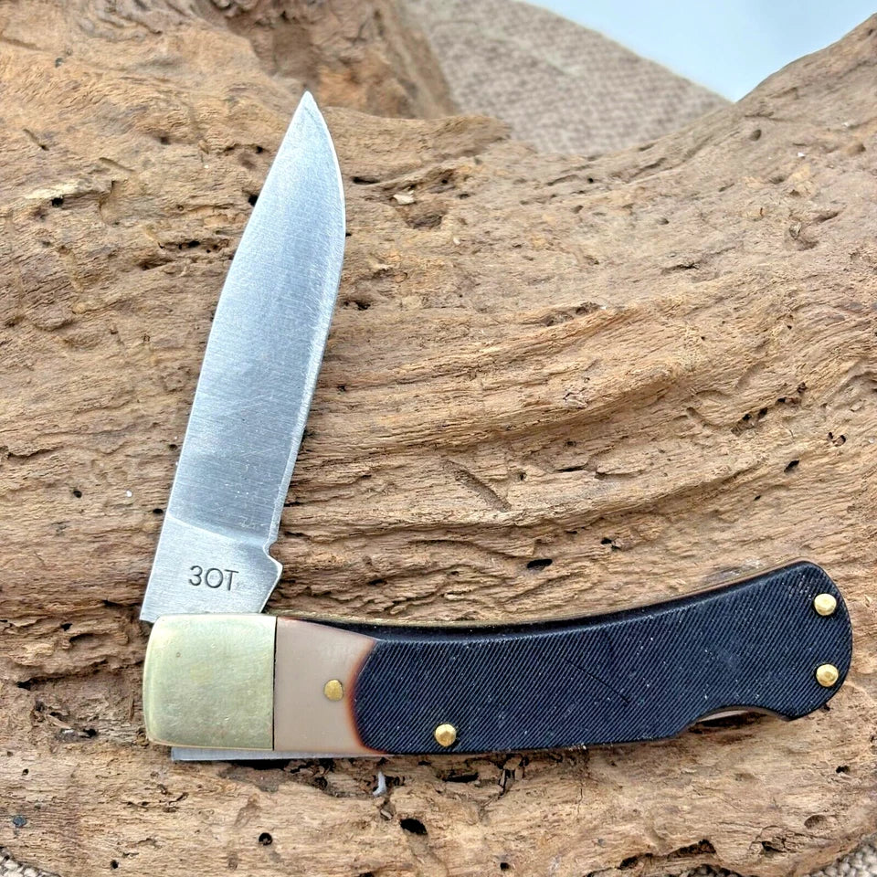 SCHRADE OLD TIMER SAWCUT DELRIN LOCKBACK FOLDING POCKET KNIFE 3OT (19531) (79)