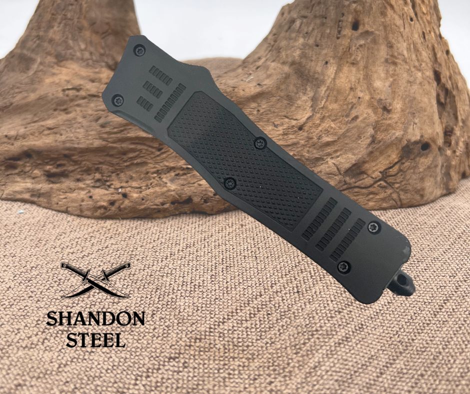 OTF Automatic Knife with Drop Point Blade SWDPBKL