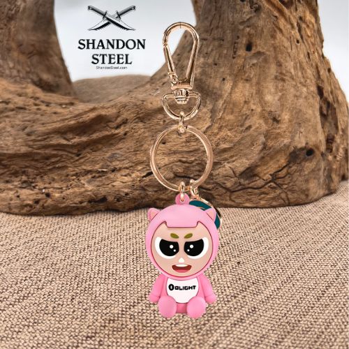 Olight Pink Mascot Keychain