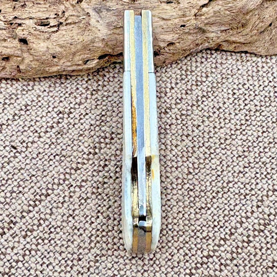 Vintage Parker Cut Co Little Mustang Lockback Knife Surgical Steel Japan (117)