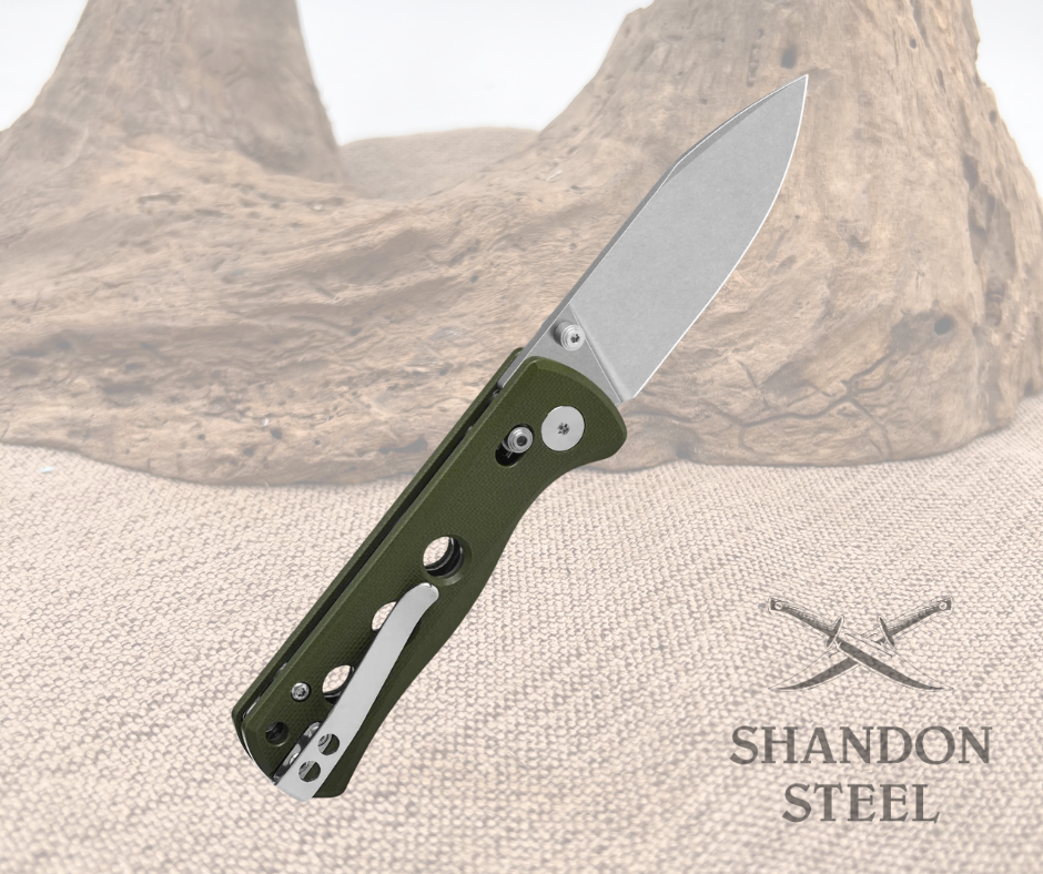 QSP Canary Glyde Lock Olive Green G10 Handle QS150GL-B1