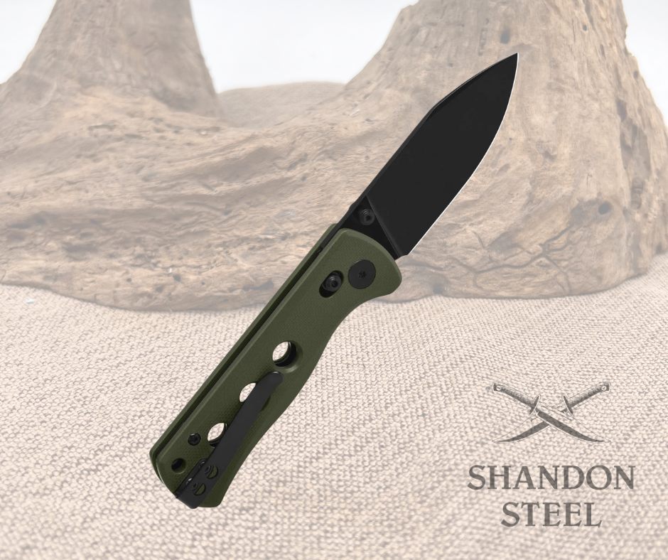 QSP Canary Glyde Lock Olive Green G10 Handle QS150GL-B2