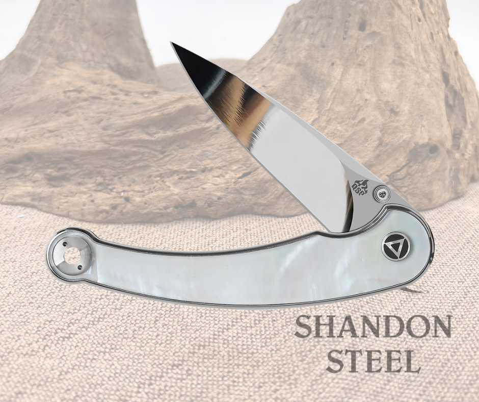 QSP Dolphin White pearl shell Handle QS161-C