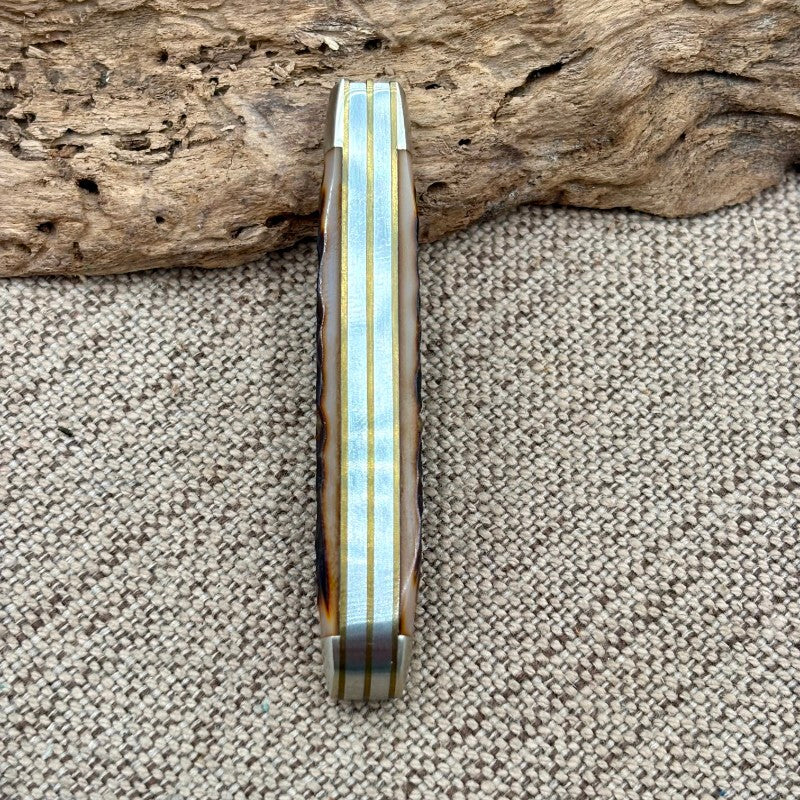 Vintage Queen Cutlery #9180 2 Blade Pen Pocket Knife 1997 Titusville USA (158)
