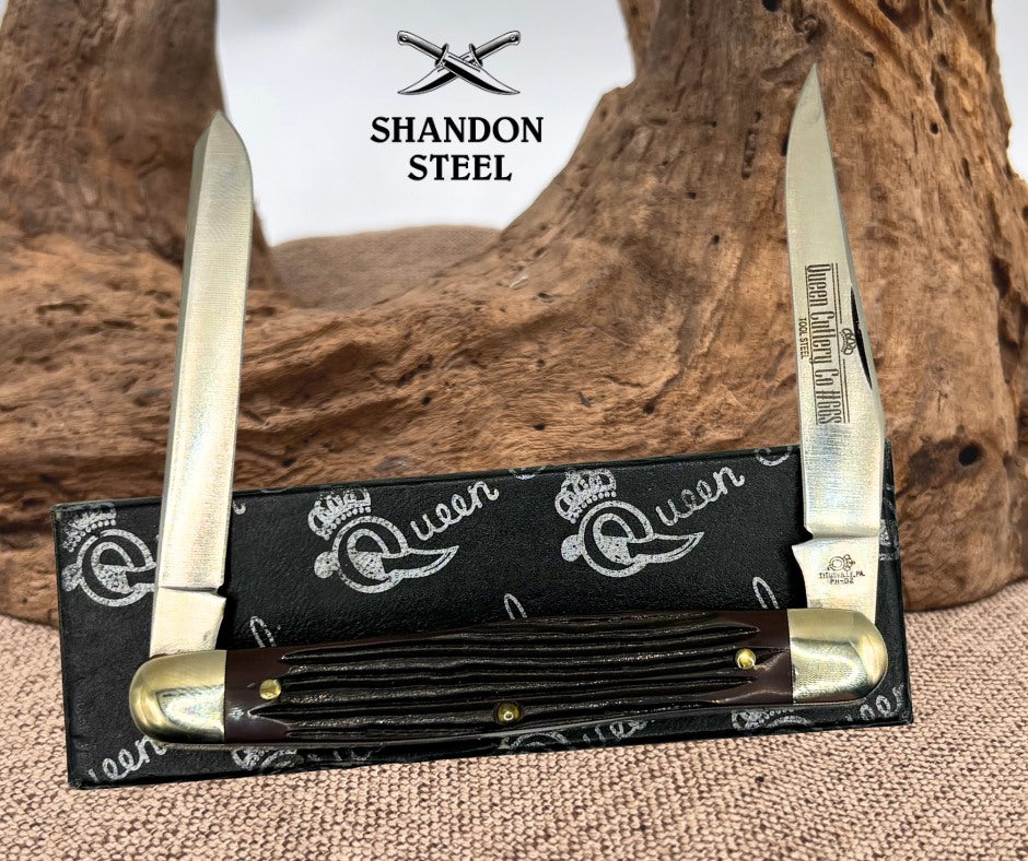 Queen Cutlery #66 S Muskrat Knife D2 Steel 