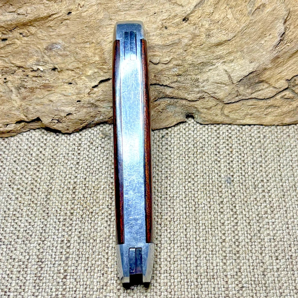 Queen Unbranded English 2 Blade Jack Wood Handle Folding Pocket Knife (135)