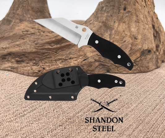 RONIN 2 BLACK G-10 W/SHEATH PLAINEDGE