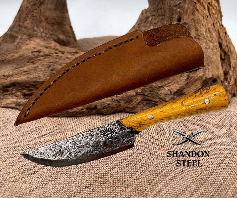 Custom USA Hand forged Trade Hunting Skinning Frontier Patch Plains Knife (P01)