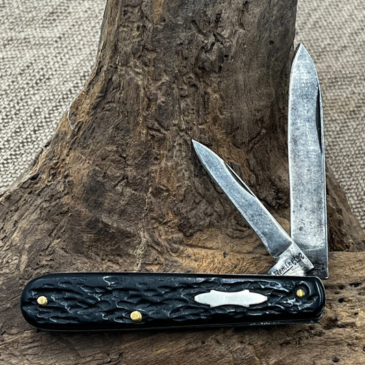 Remington USA 2 blade jack black handle folding pocket knife (53)