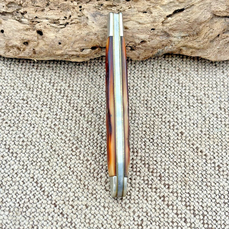 Remington USA Vintage Single Blade Folding Jack Knife Stagalon Handles (221)