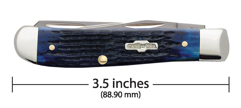 CASE XX Rogers Corn Cob Jig Blue Bone Mini Trapper 02838