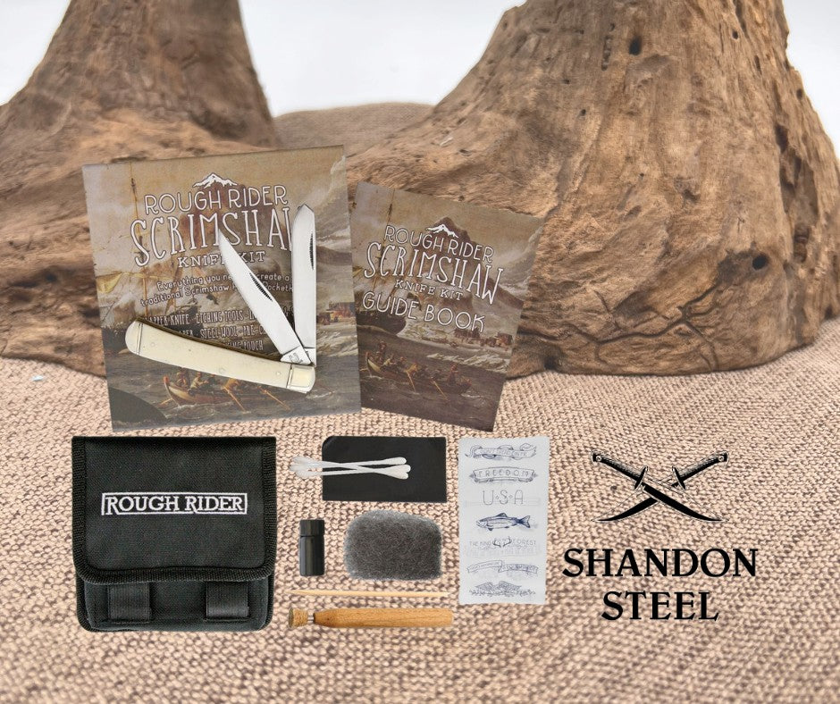 Rough Rider Scrimshaw Set RR1579