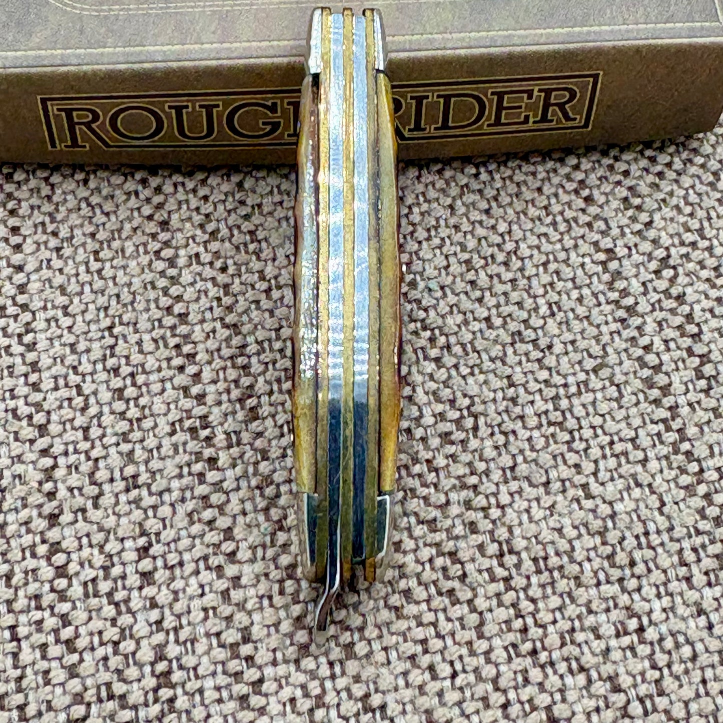 Tiny Stockman Amber Bone RR814 Rough Rider Tiny Stockman Pocket Knife