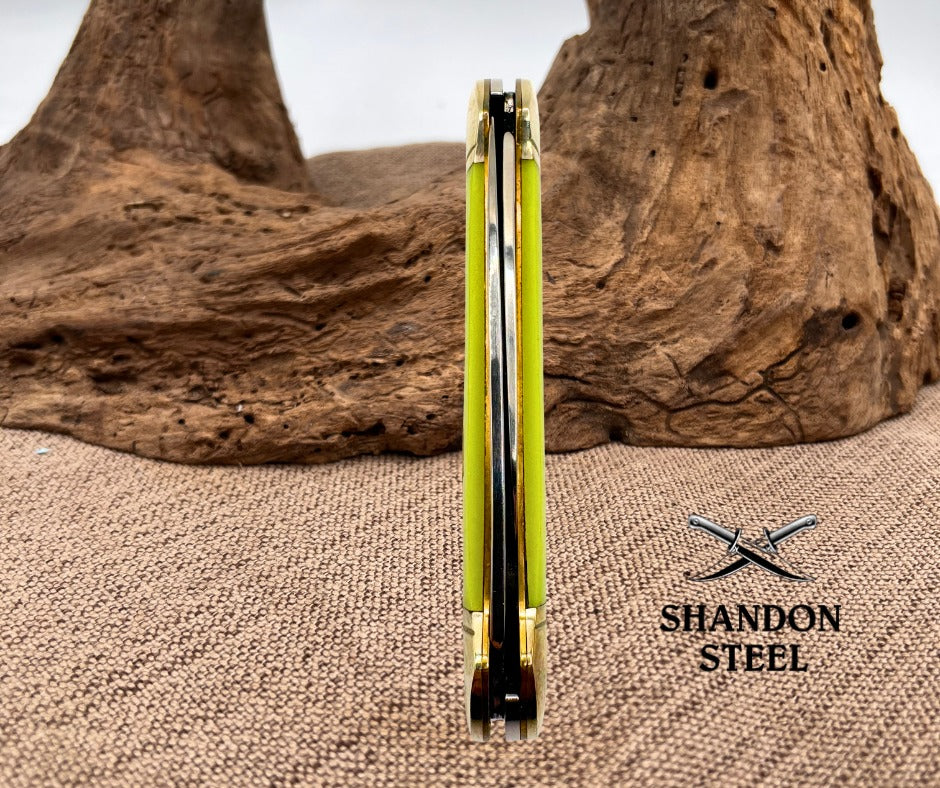 Rough Rider Canoe RR1514 Moon Glow (Glow In The Dark) Handles Pocket Knife (54)