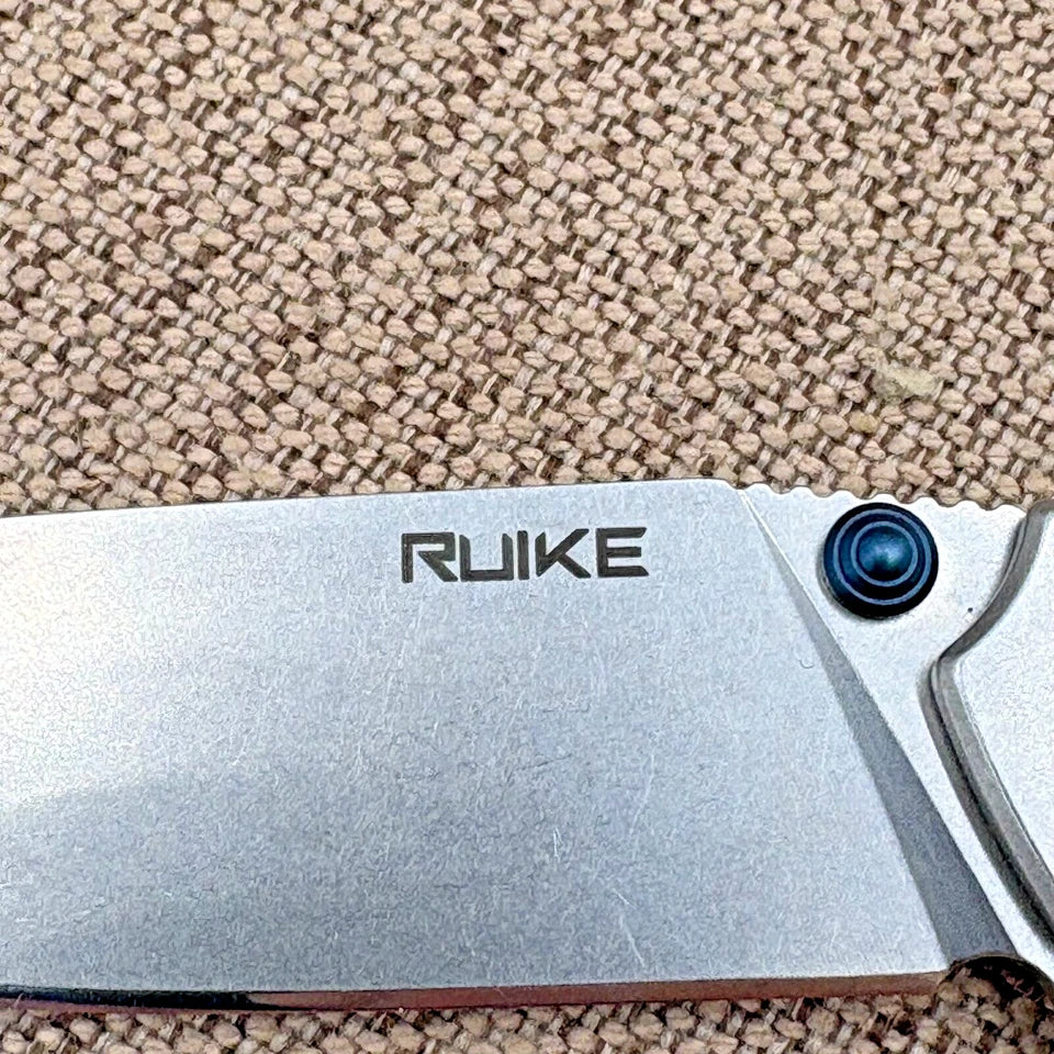 Ruike P128-SF Knife 3Cr14N Handle 14C28N Plain Edge Flipper Pocket Knife (163)