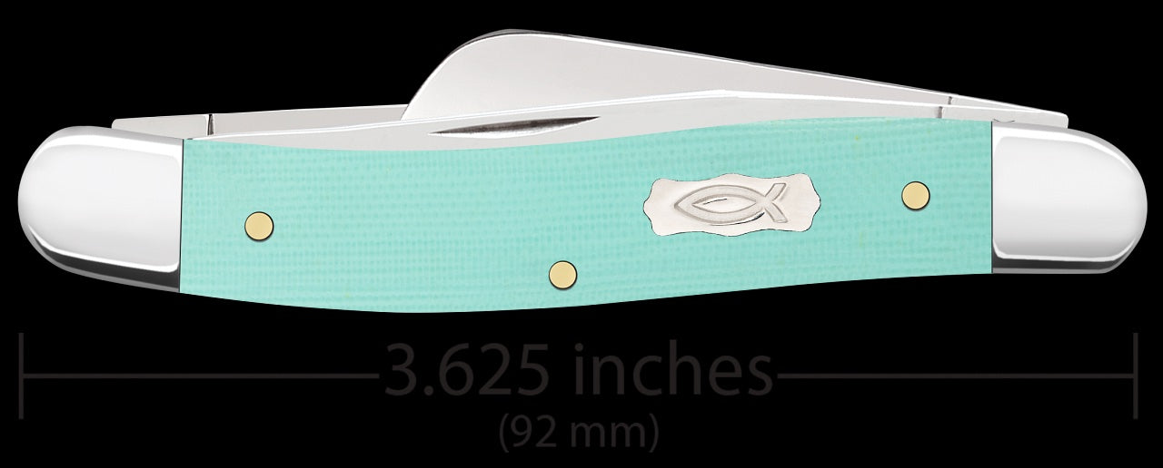 Case XX™ Stockman Seafoam Green G-10 18111 Stainless Pocket Knife