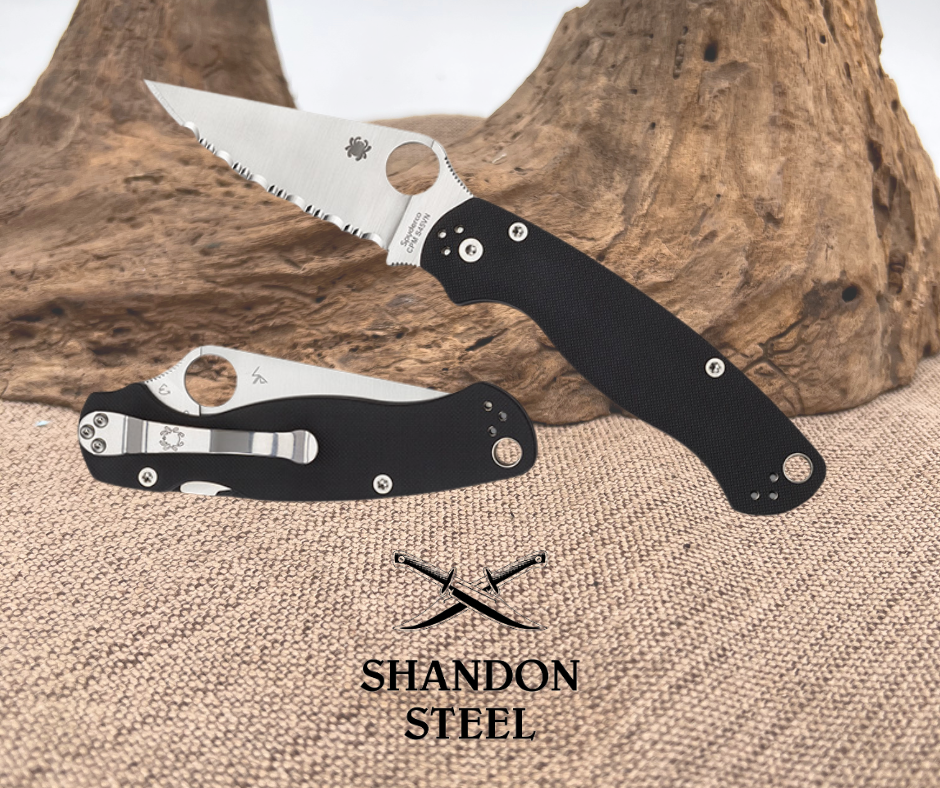 Spyderco Para Military® 2 Black G-10 SpyderEdge™ C81GS2