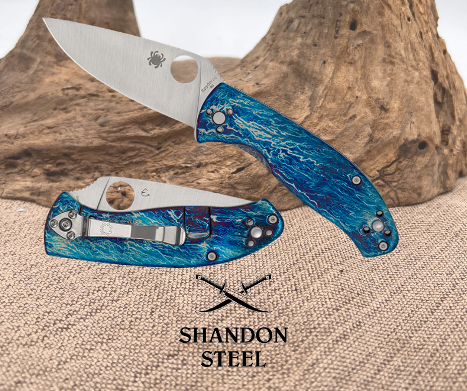 Spyderco TENACIOUS® R.I.L. DISARRAY™ FINISH D2 C122TIBLD2