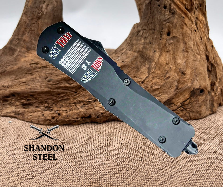 Templar Large Try that in a Small Town Drop Serrated Black