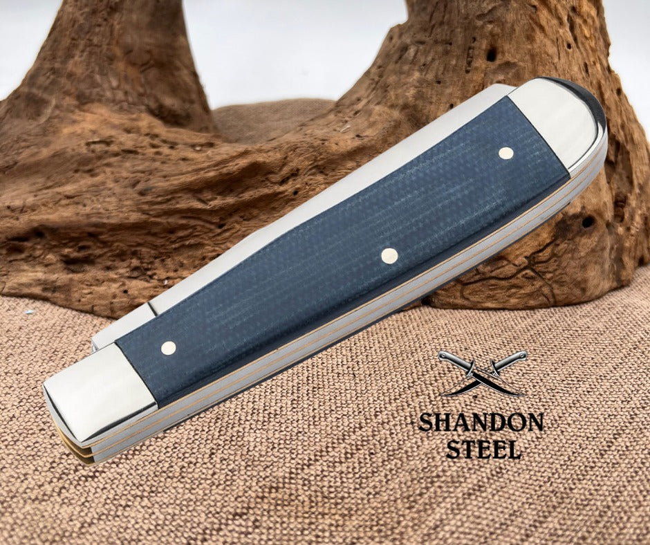 Böker Manufaktur Treebrand Trapper Canvas Micarta Denim 110887