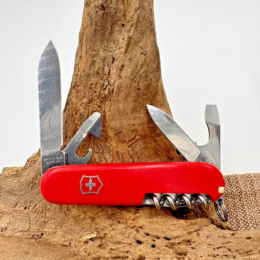 VICTORINOX GENUINE RED SPARTAN 91mm 14-FUNCTION SWISS ARMY KNIFE CLEAN SHARP -66