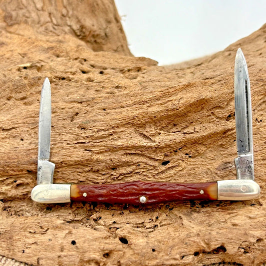 Vintage Camillus New York USA Tuxedo Pocket Folding Knife #49 Delrin Handles (9)