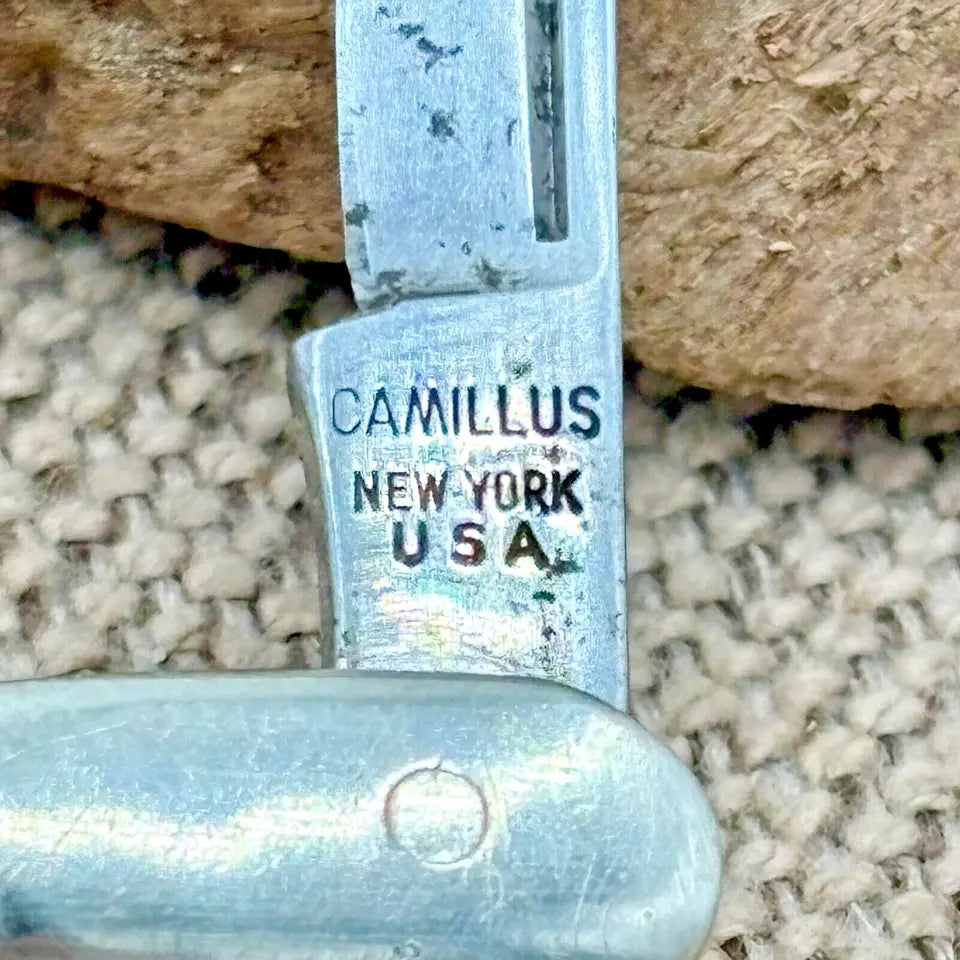 Vintage Camillus New York USA Tuxedo Pocket Folding Knife #49 Delrin Handles (9)