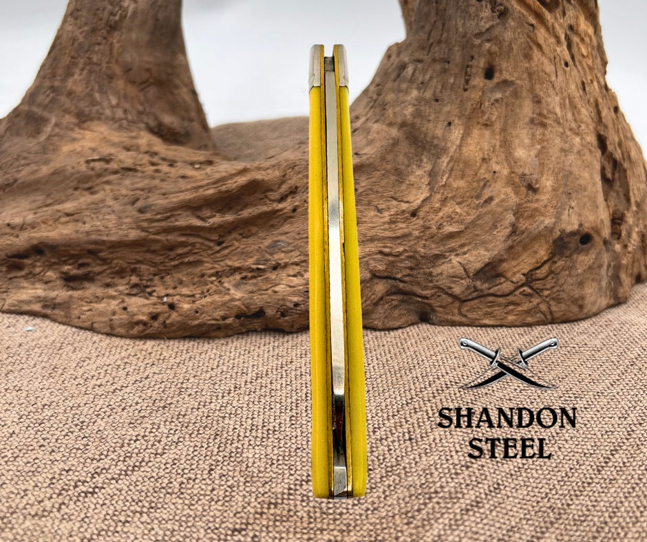 Wild Boar Melon Tester Knife Smooth Yellow Handles Stainless Steel Blades (81)