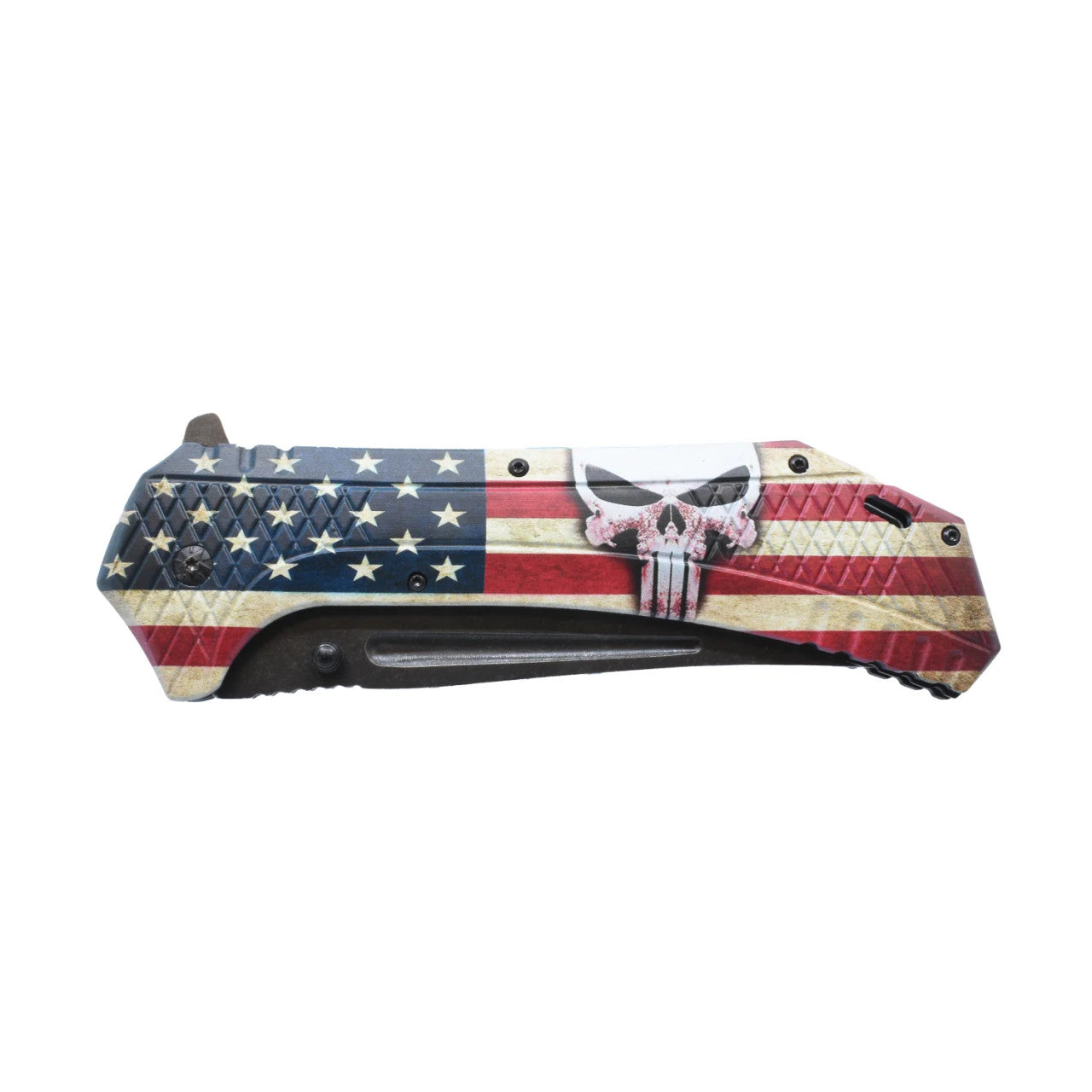 US flag and punisher skull graphic 10A58SK