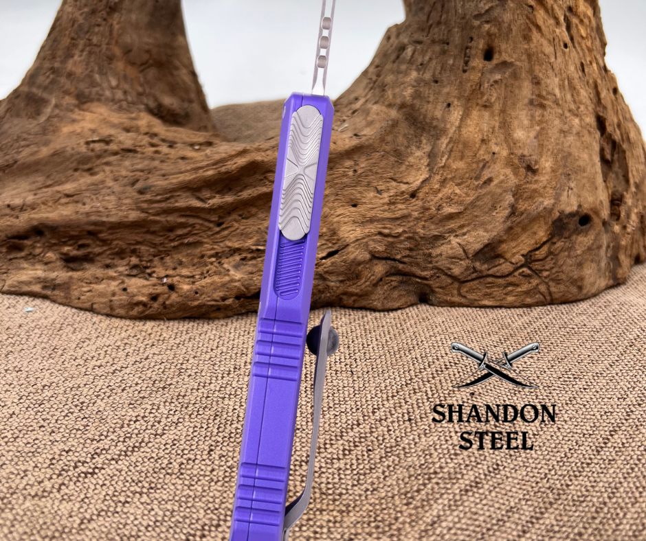 Microtech UTX-85 GEN IV S/E STONEWASH STANDARD PURPLE (12314-10PU)