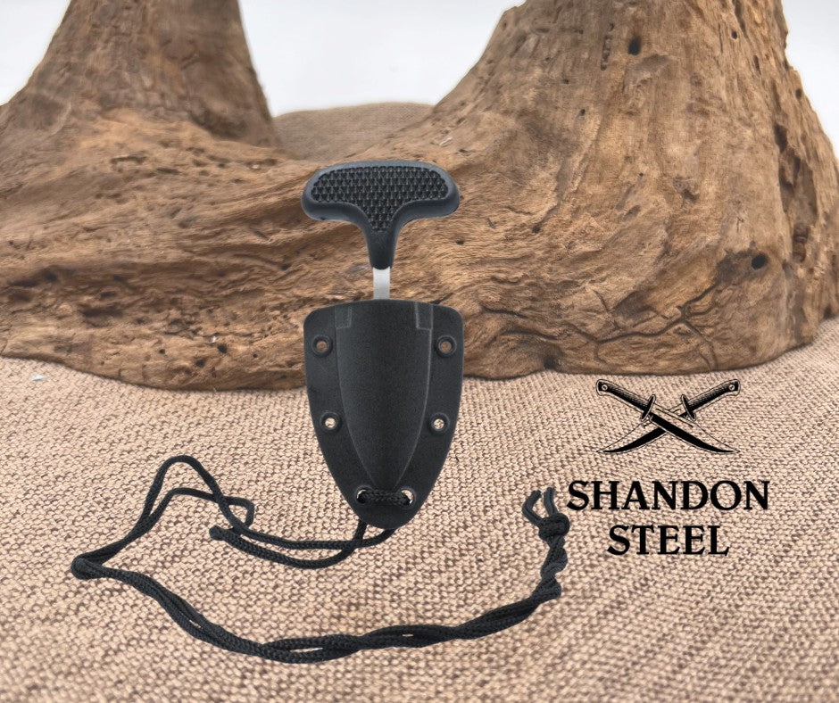 3.25-Inch Push Dagger with ABS Sheath
