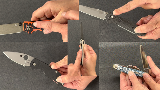 How to close a pocket knife, an overview of 5 popular lock types