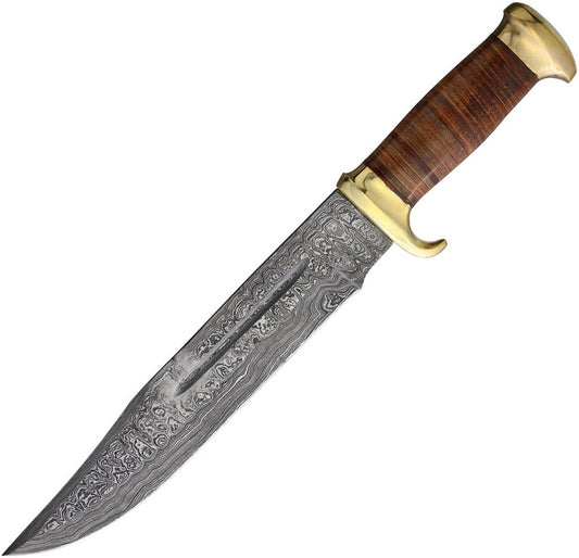 Marbles Damascus Bowie Stacked Leather MR586