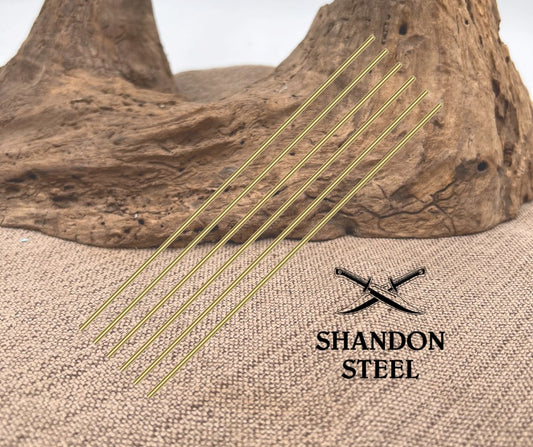 Brass Rods 1/16" x 5" Solid Round 6 Pieces Craft Making Handle Pin Lathe