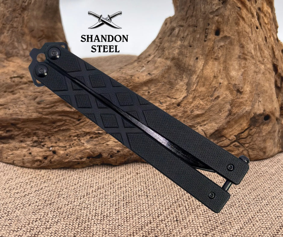 Armed Force Tactical 9" Ball Bearing G10 Butterfly Knife with Tanto Blade 294BKT